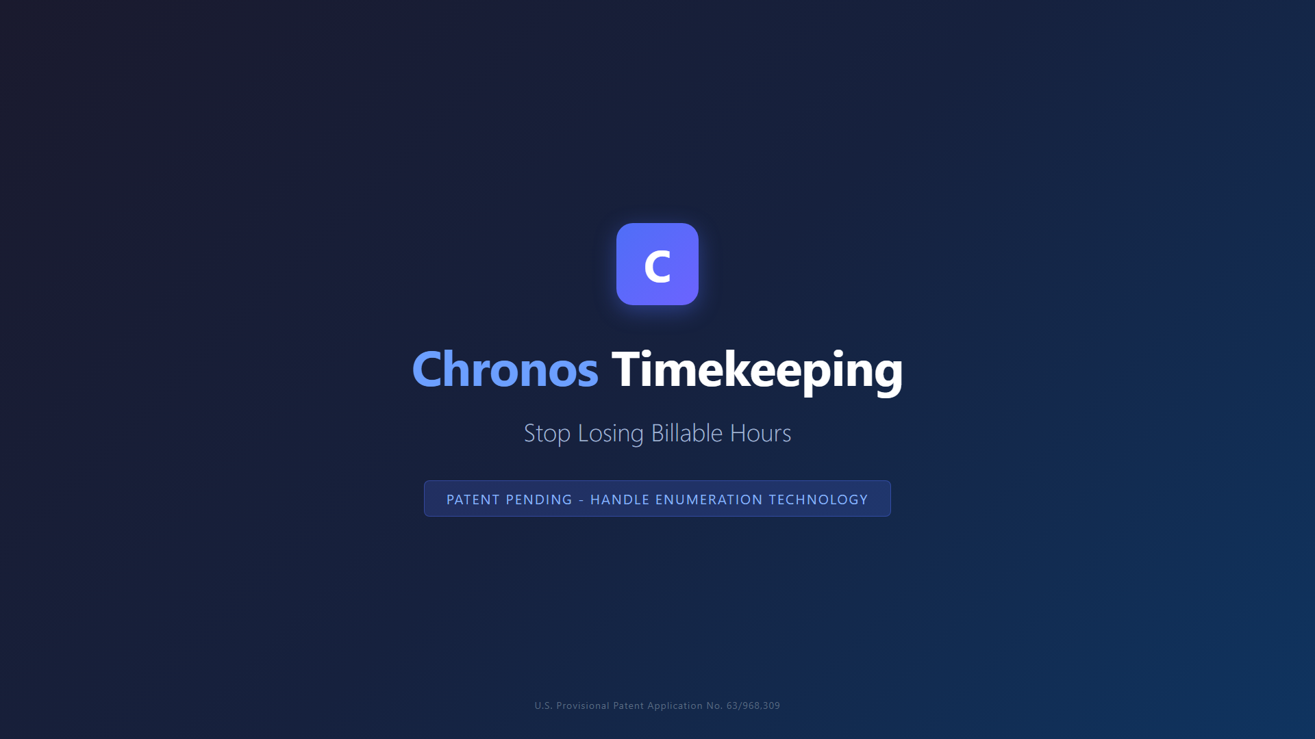 Chronos Timekeeping demo (loading)